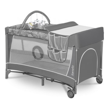 Lionelo - Reisebett FLOWER Grey Stone
