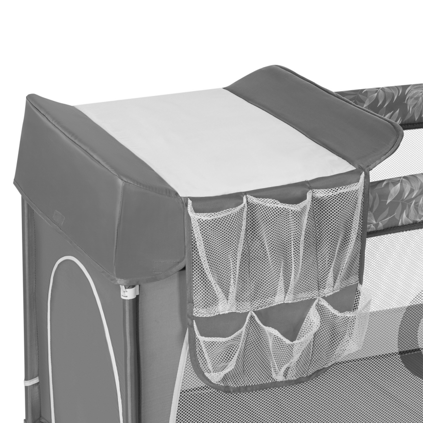 Lionelo - Reisebett FLOWER Grey Stone