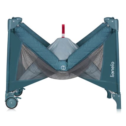 Lionelo - Reisebett FLOWER Grün-Türkis