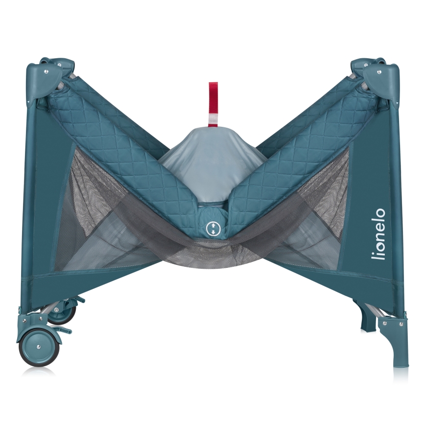 Lionelo - Reisebett FLOWER Grün-Türkis