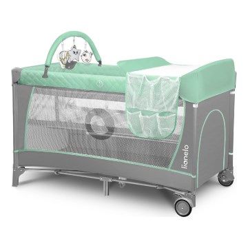 Lionelo - Reisebett FLOWER Türkis