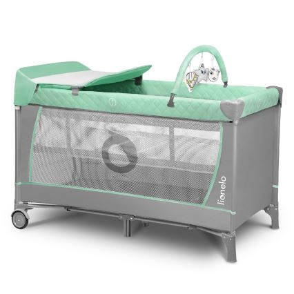 Lionelo - Reisebett FLOWER Türkis