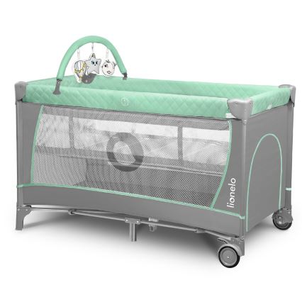 Lionelo - Reisebett FLOWER Türkis