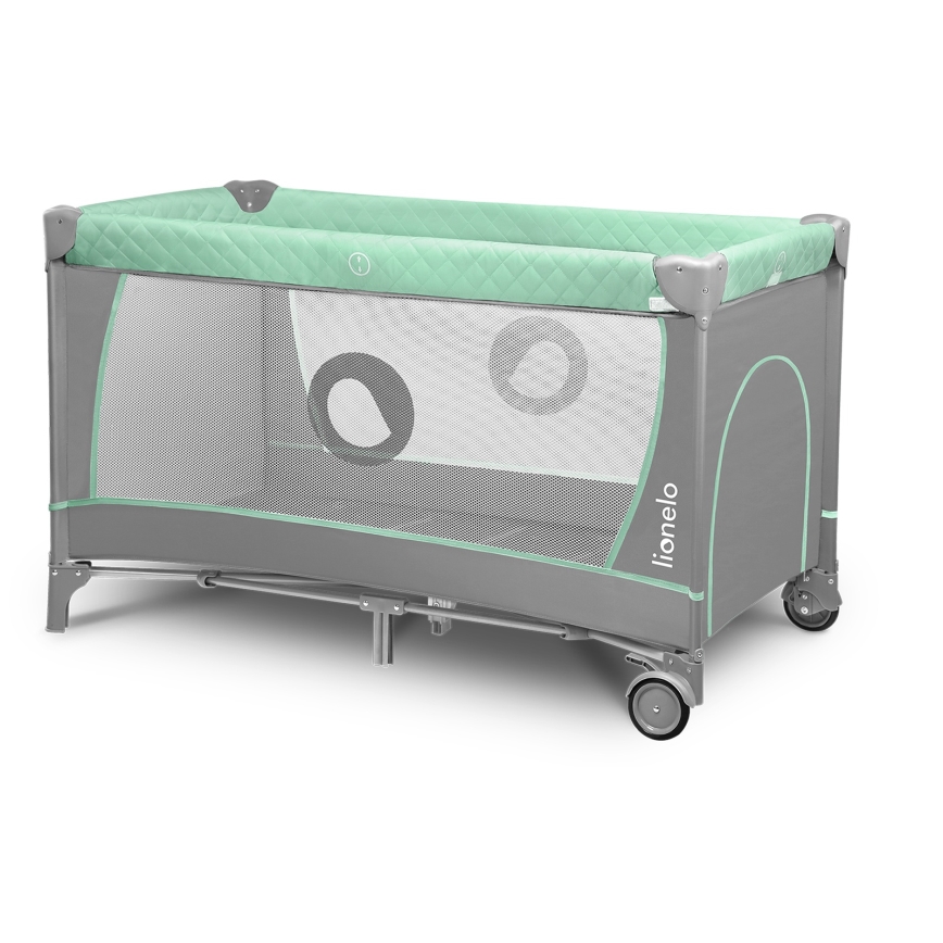 Lionelo - Reisebett FLOWER Türkis