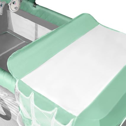 Lionelo - Reisebett FLOWER Türkis