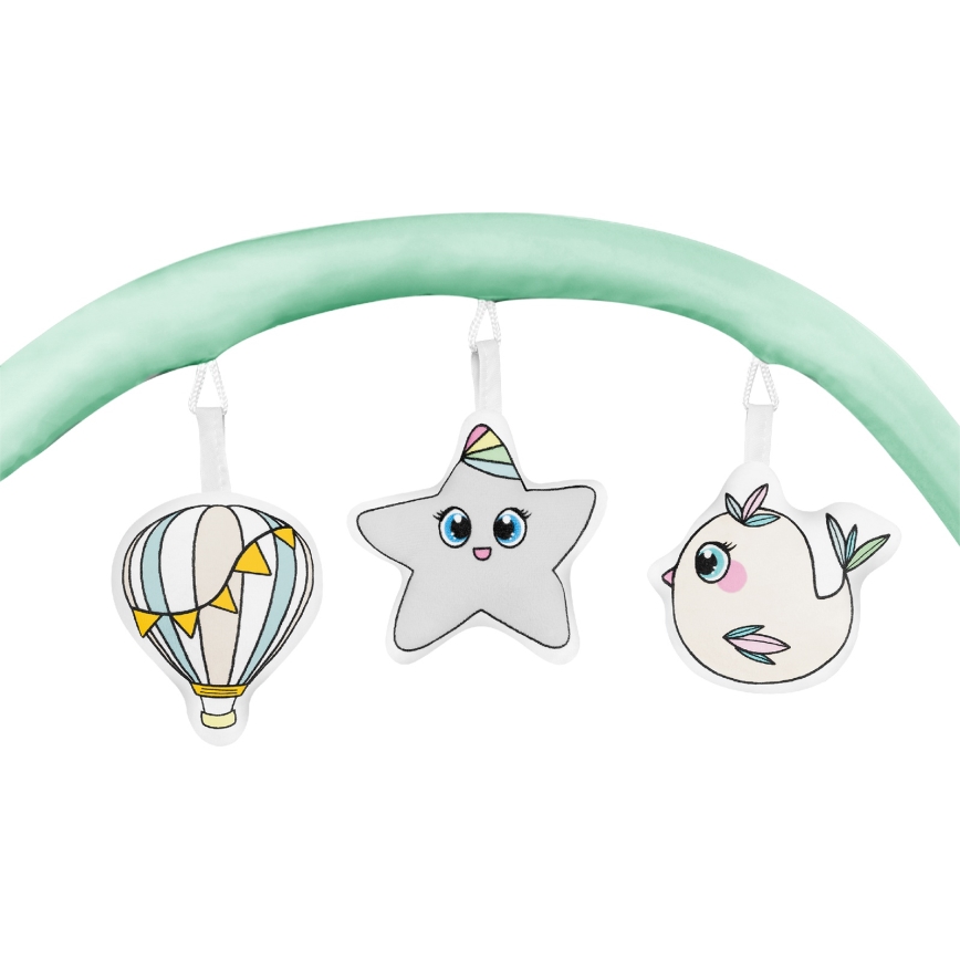 Lionelo - Reisebett FLOWER Türkis