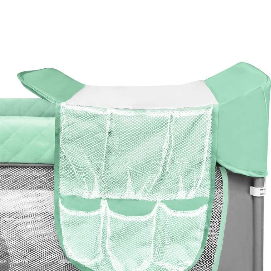 Lionelo - Reisebett FLOWER Türkis