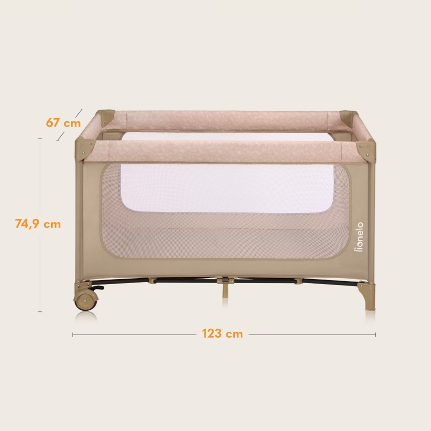Lionelo - Reisebett JASMIN EASY FOLD Beige Sand