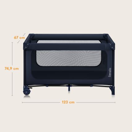 Lionelo - Reisebett JASMIN EASY FOLD Marineblau