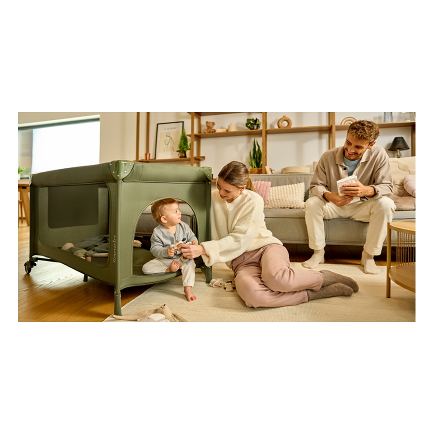 Lionelo - Reisebett JASMIN EASY FOLD Olivgrün