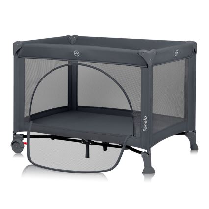 Lionelo - Reisebett LAURA Beton-Grau