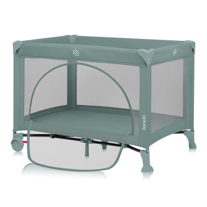 Lionelo - Reisebett LAURA Salbeigrün