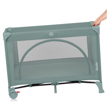 Lionelo - Reisebett LAURA Salbeigrün