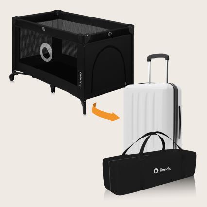 Lionelo - Reisebett STEFI Black Carbon