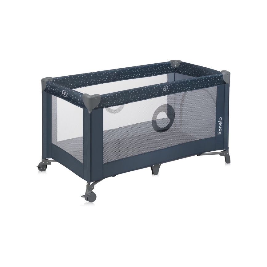 Lionelo - Reisebett STEFI Blau-Grau