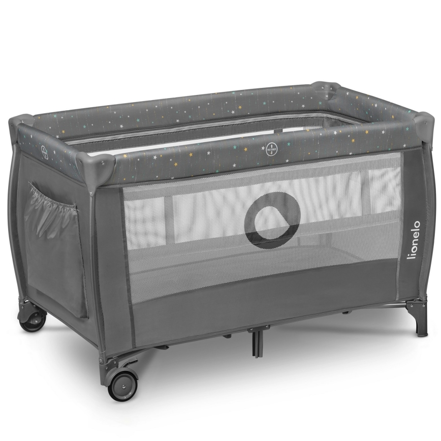 Lionelo - Reisebett STEFI PLUS Grau Multicolor