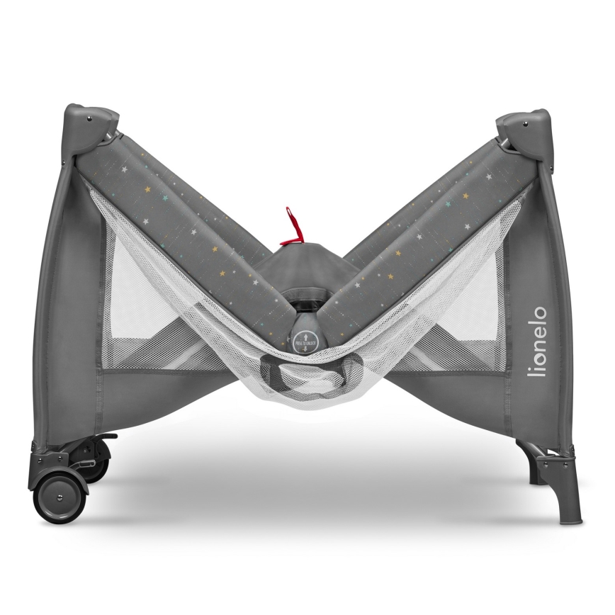 Lionelo - Reisebett STEFI PLUS Grau Multicolor