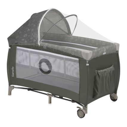 Lionelo - Reisebett SVEN PLUS Beige Olive