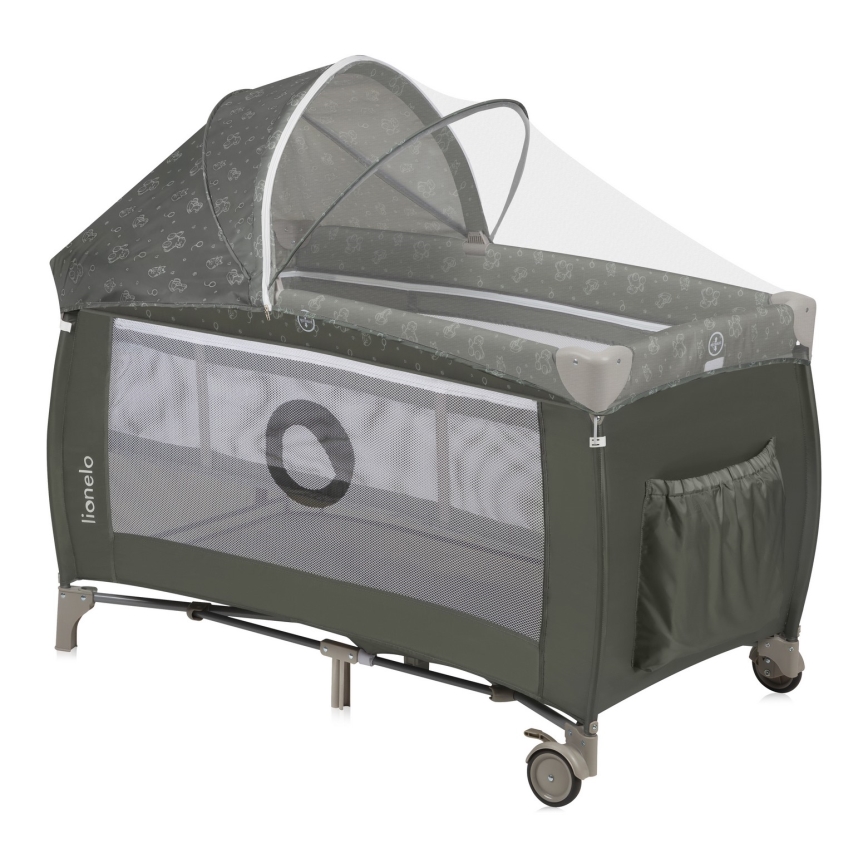 Lionelo - Reisebett SVEN PLUS Beige Olive