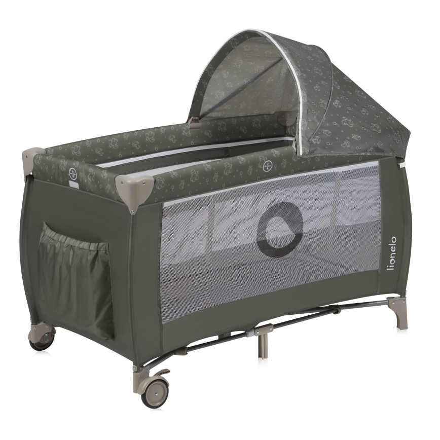 Lionelo - Reisebett SVEN PLUS Beige Olive