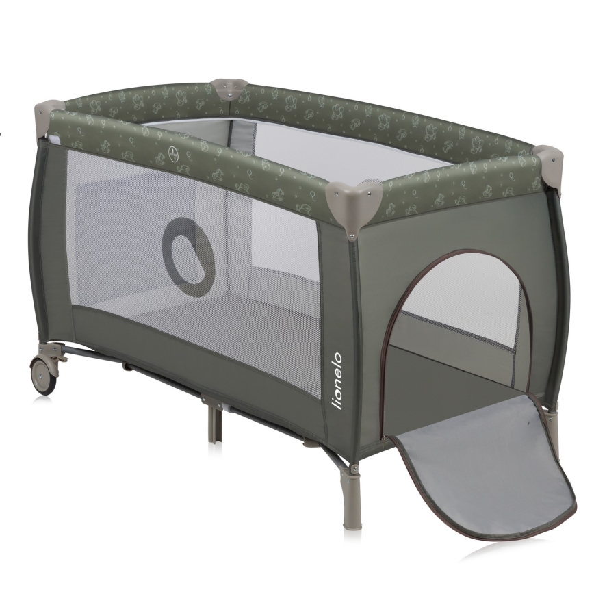 Lionelo - Reisebett SVEN PLUS Beige Olive