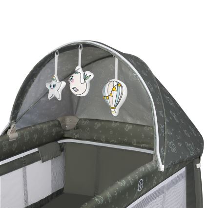 Lionelo - Reisebett SVEN PLUS Beige Olive