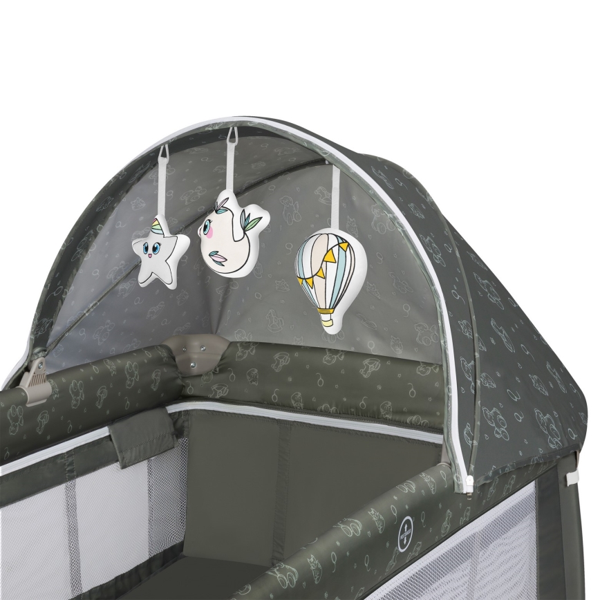 Lionelo - Reisebett SVEN PLUS Beige Olive