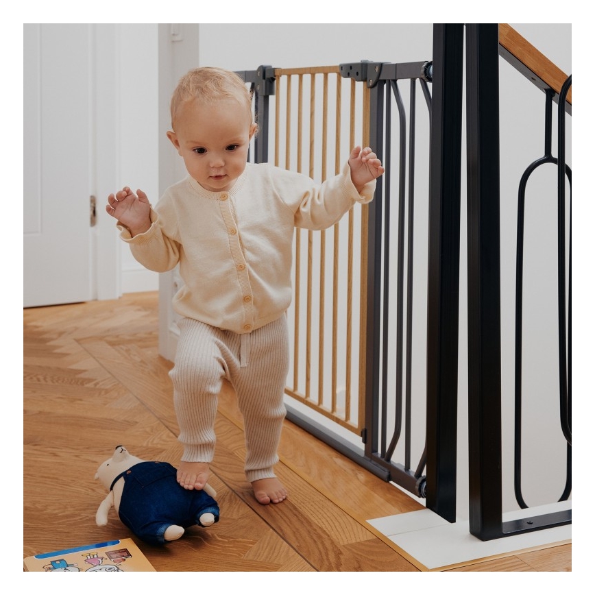 Lionelo - Sicherheitsgitter TRUUS SLIM schwarz/beige