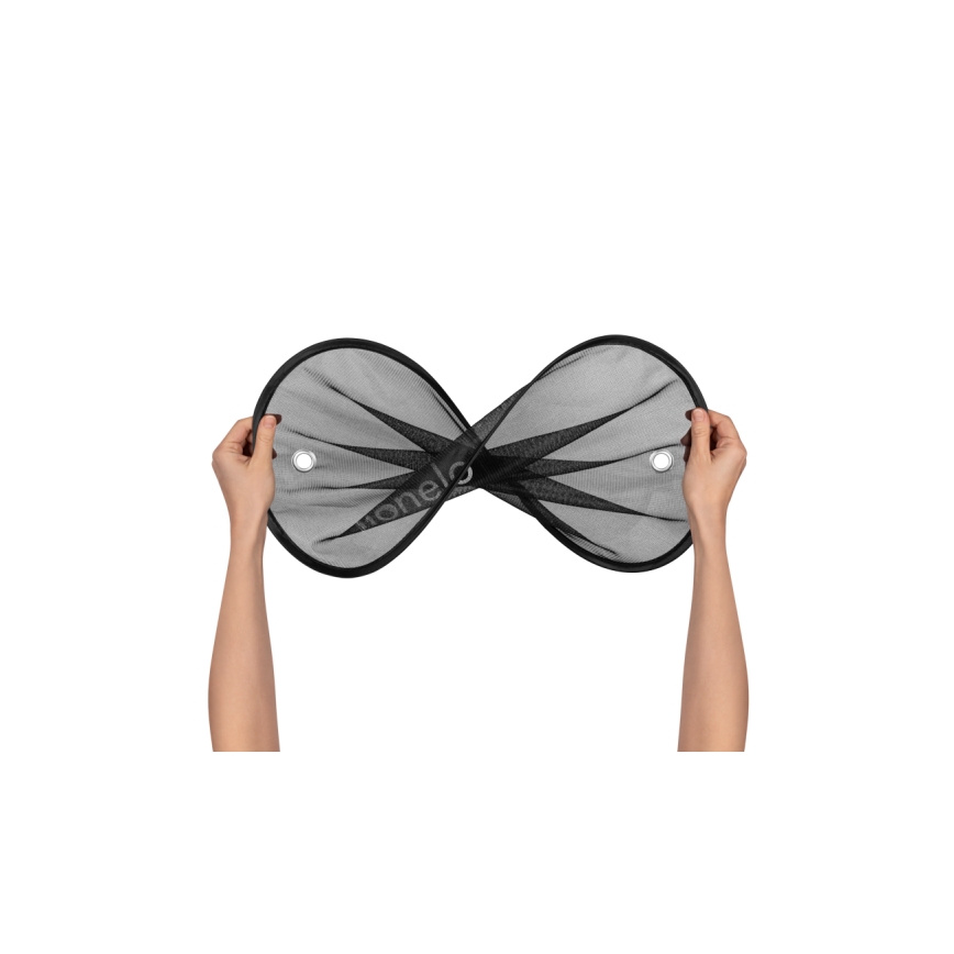 Lionelo - Sonnenschutz mit Saugnapf SUNSHADE, 2 Stück, Schwarz