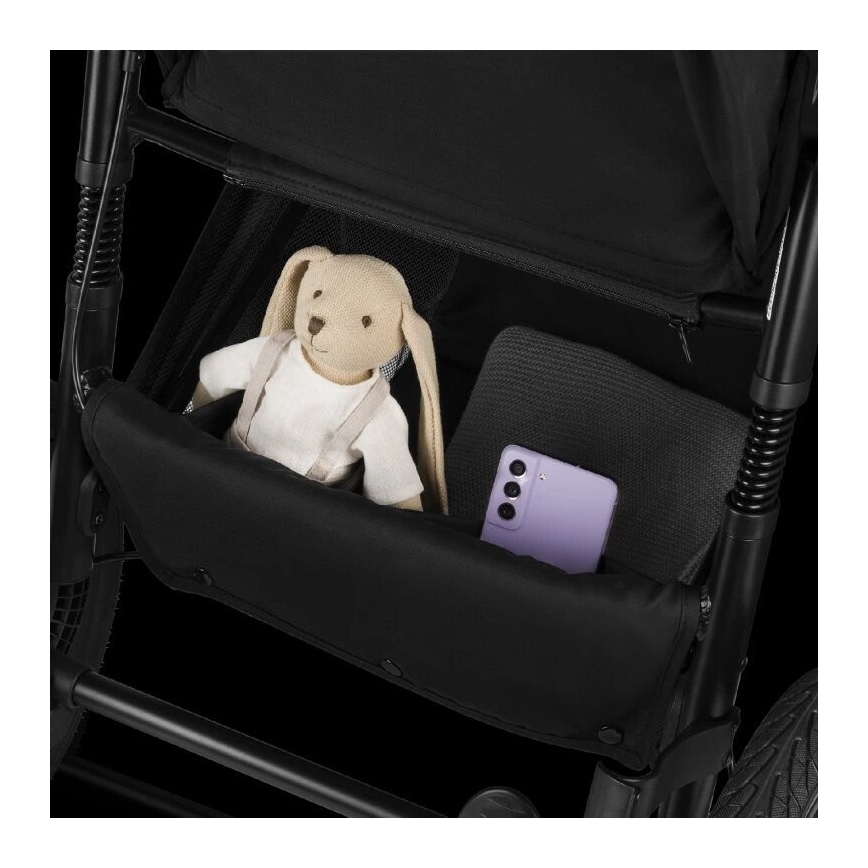 Lionelo - Sport-Kinderwagen AZURA, schwarz