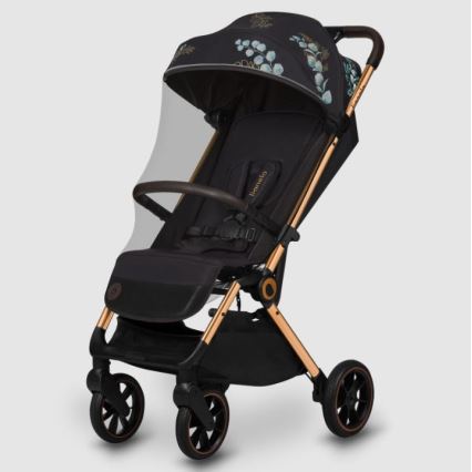 Lionelo - Sport-Kinderwagen CLOE schwarz/blau/gold