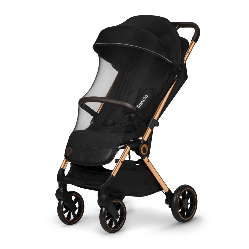 Lionelo - Sport-Kinderwagen CLOE schwarz/gold