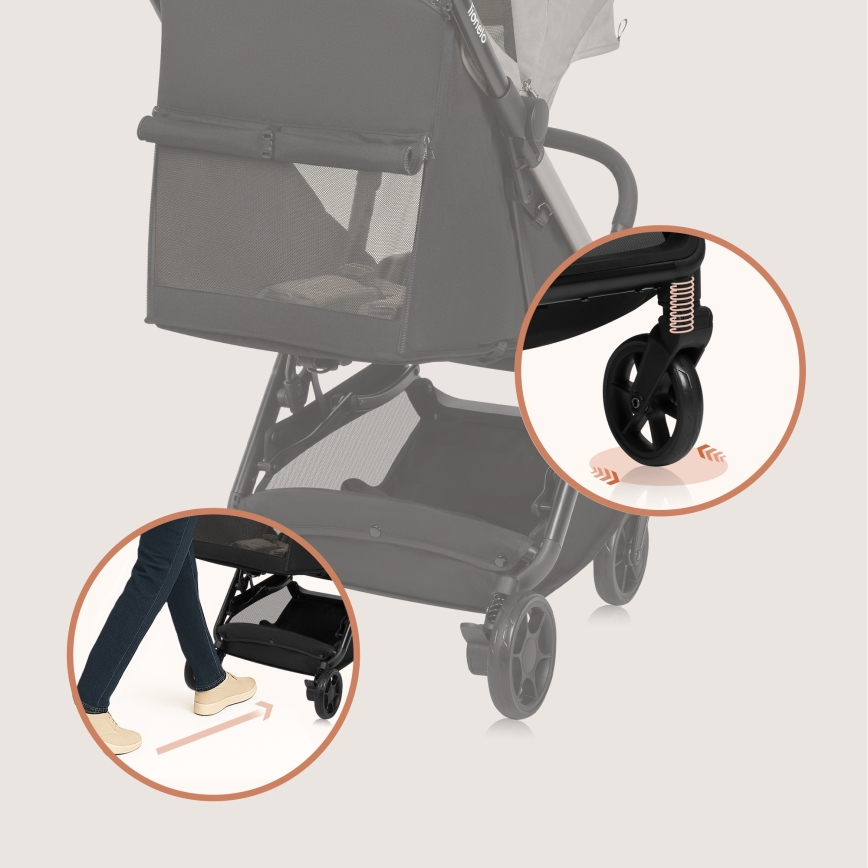 Lionelo - Sport-Kinderwagen JULIE AIR Sandbeige
