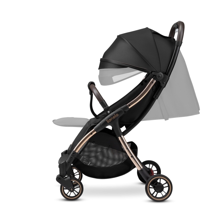 Lionelo - Sport-Kinderwagen JULIE ONE Schwarz/Gold