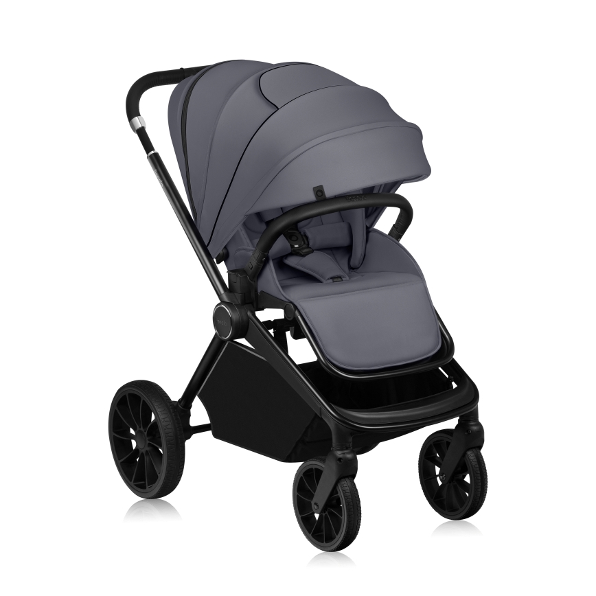 Lionelo - Sport-Kinderwagen MIKA PLUS Grey Stone