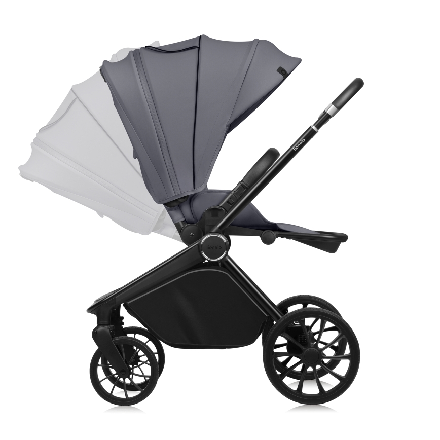 Lionelo - Sport-Kinderwagen MIKA PLUS Grey Stone