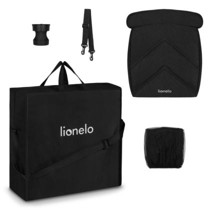 Lionelo - Sportkinderwagen CLOE schwarz/grau