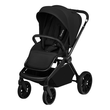 Lionelo - Sportkinderwagen MIKA PLUS Schwarz Onyx