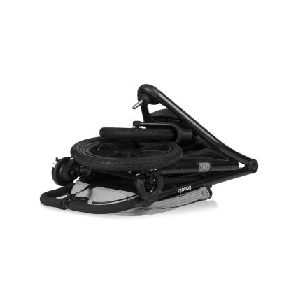 Lionelo - Sportlicher Kinderwagen AZURA schwarz/grau