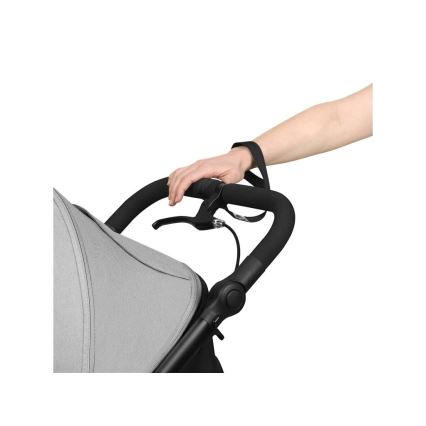 Lionelo - Sportlicher Kinderwagen AZURA schwarz/grau