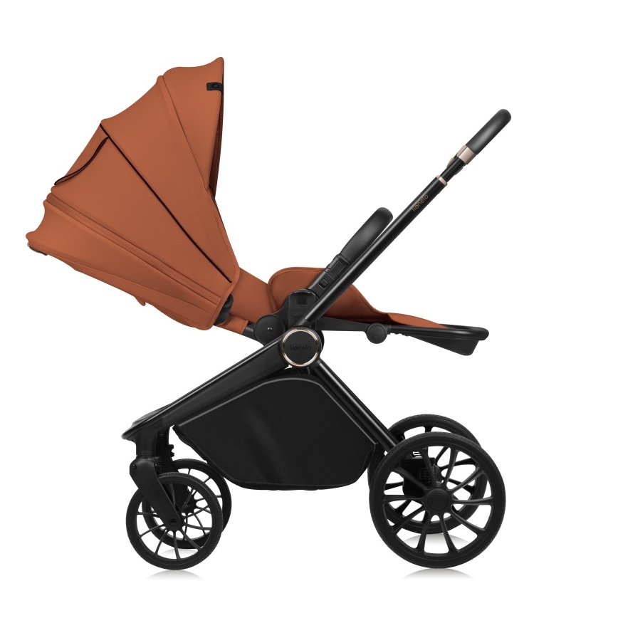 Lionelo - Sportlicher Kinderwagen MIKA PLUS, Rostbraun