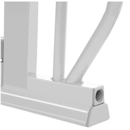 Lionelo - Sicherheitsgitter TRUUS SLIM LED 1xAAA grau