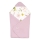 Lionelo - Wickeldecke für Babyschale TRAVEL SWADDLE 90x90 cm Pink Flower