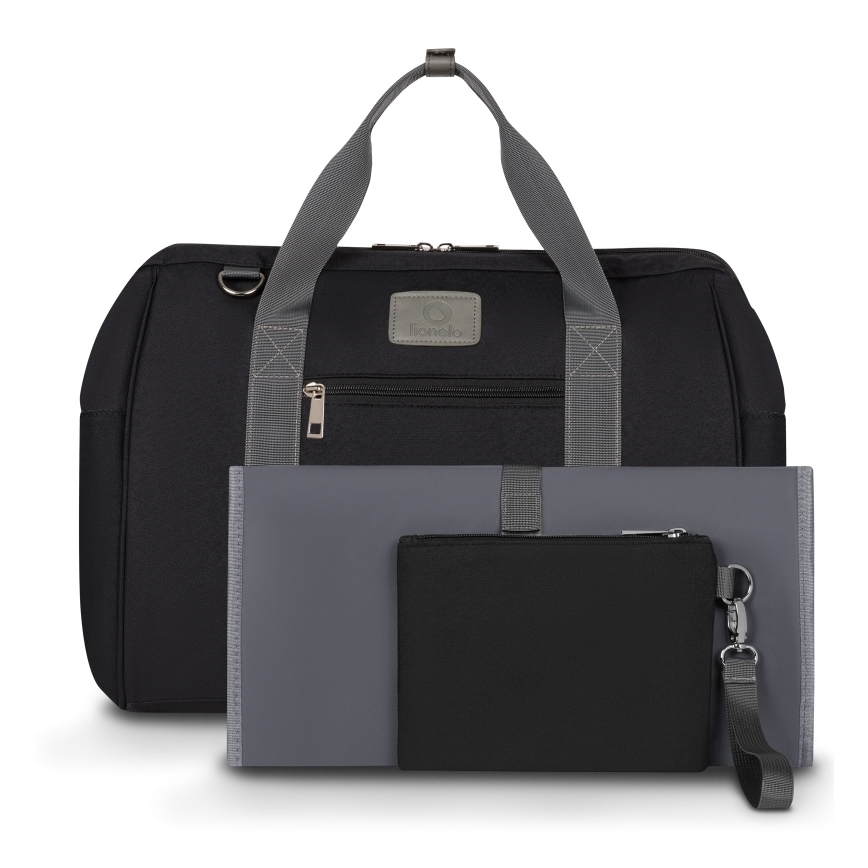 Lionelo - Wickeltasche für Kinderwagen IDA Black Onyx