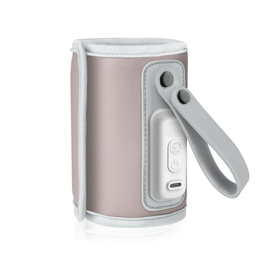 Lionelo - Wiederaufladbarer Flaschenwärmer THERMUP GO 18W/5V Babyrosa