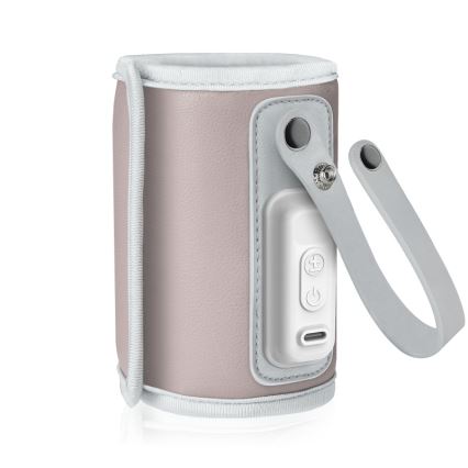 Lionelo - Wiederaufladbarer Flaschenwärmer THERMUP GO 18W/5V Babyrosa