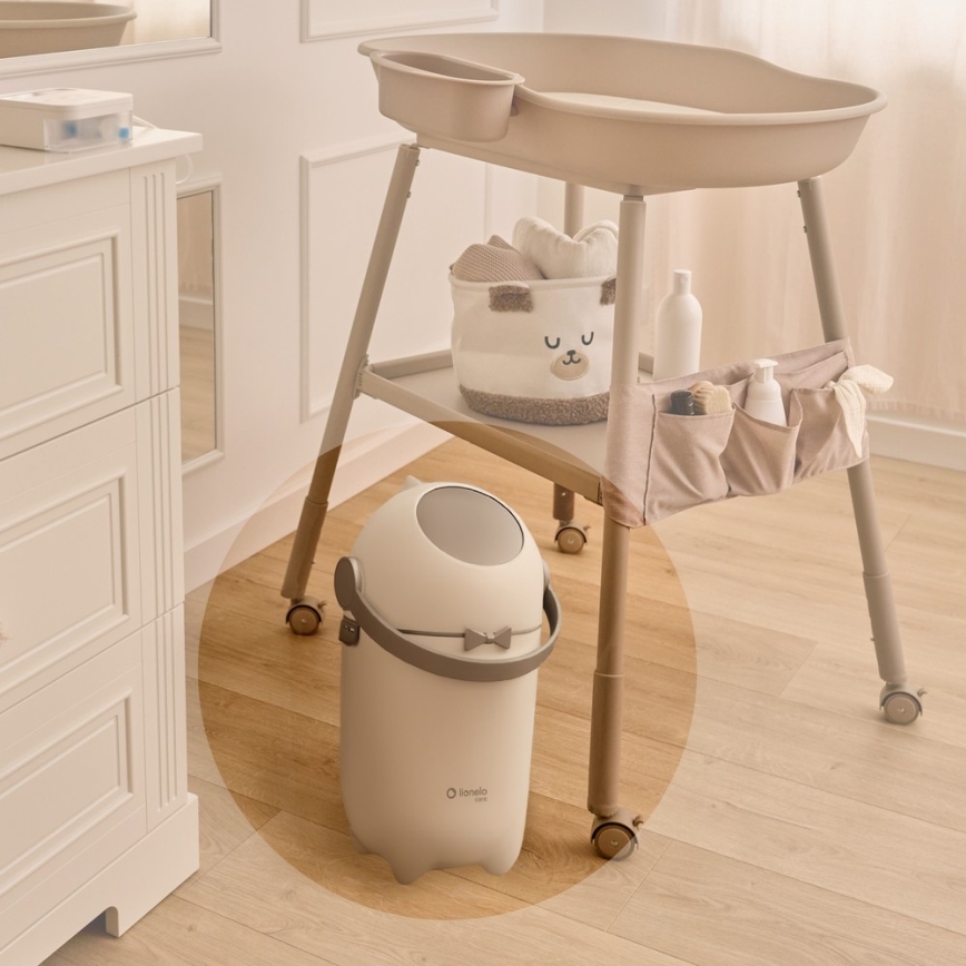 Lionelo - Windeleimer PUREBIN, 10 l, Weiß