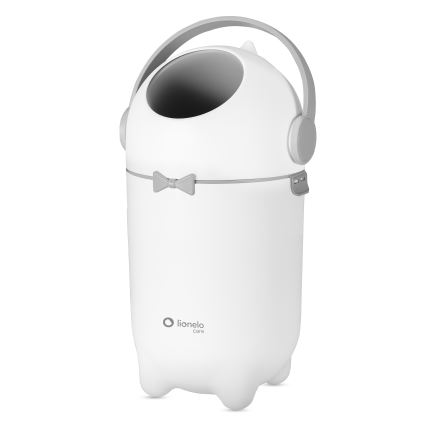 Lionelo - Windeleimer PUREBIN, 10 l, Weiß