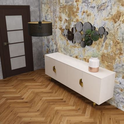 Deckenleuchte an Seil LOFT SHADE 1xE27/60W/230V Ø 40 cm schwarz/gold