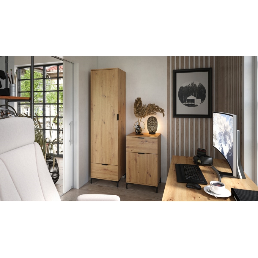 Schubladenschrank LORA Artisan-Eiche